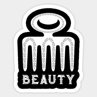 Africa Ghana Sankofa Adinkra Symbol "Beauty" Sticker